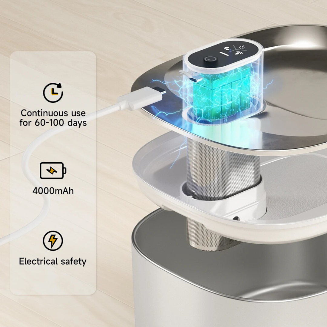 New The KittySpout - Wireless Fountain - 4 Month: Wireless KittySpout + 8 filter sets + free gift